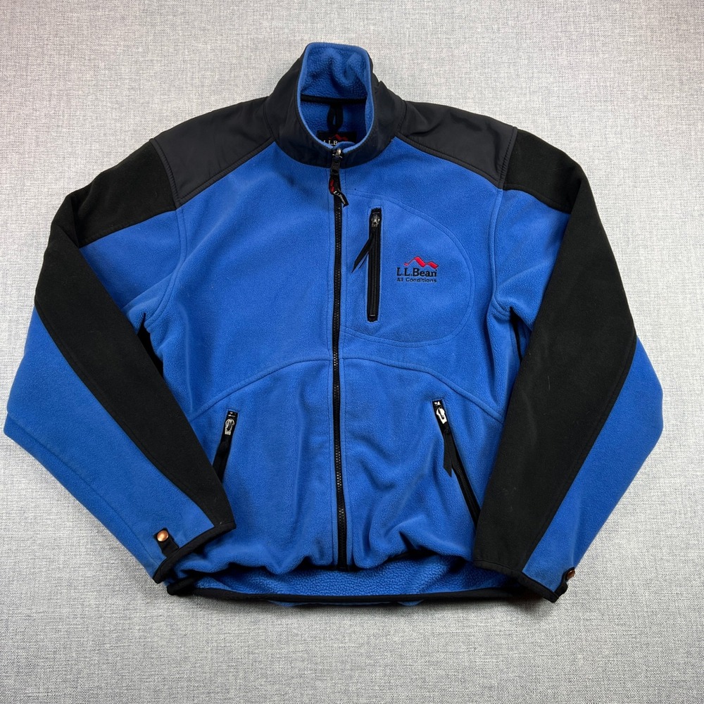 Vintage‎ Y2K LL Bean All Conditions Polartec Fleece Jacket Men S Blue Gorp USA